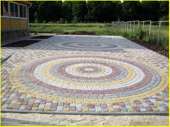 Плитка тротуарная мозаика фото